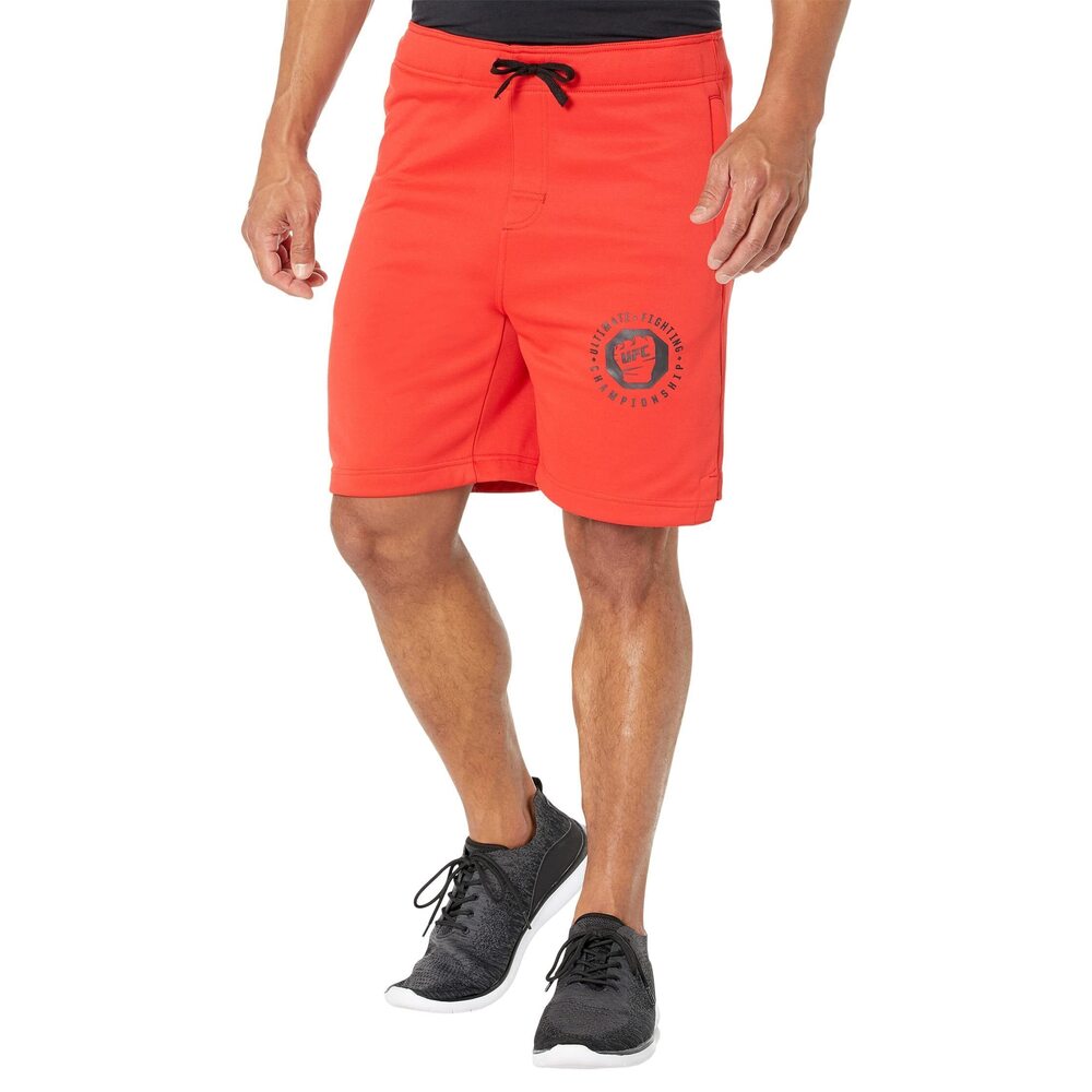 UFC Basic 8" Workout Shorts Red XL 8